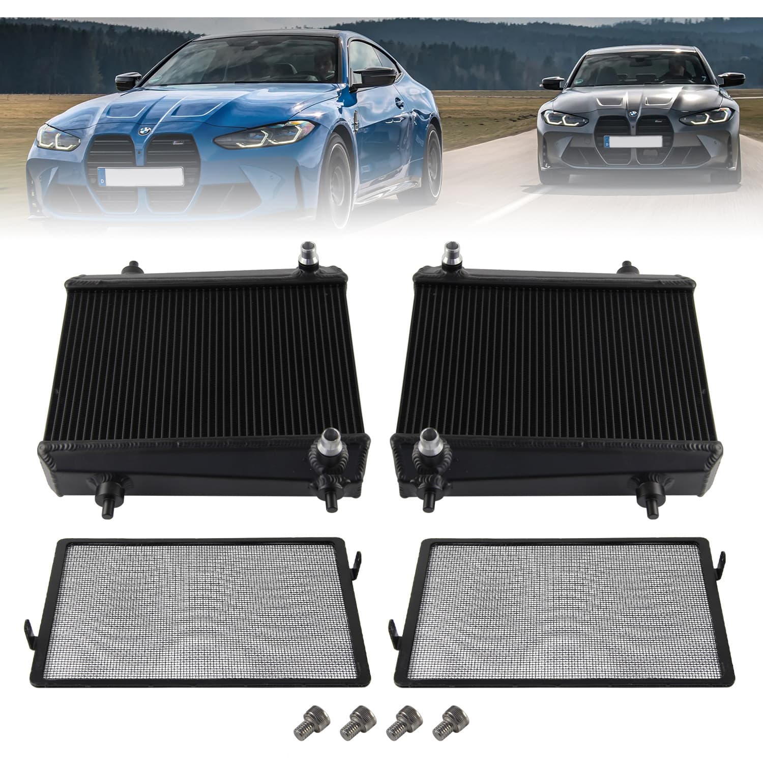 S58 Engine G8x M2 G87; M3 G80; M3 G81; M4 G82 G83 Radiator Water Tank - 9