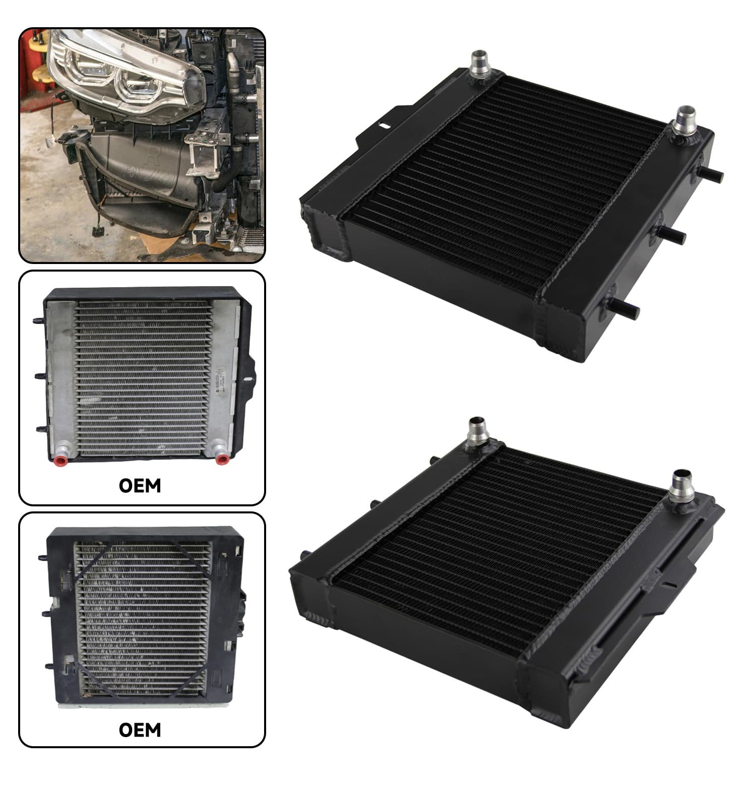 S55  M3M4 F80/F82/F83front water tank radiator - 5
