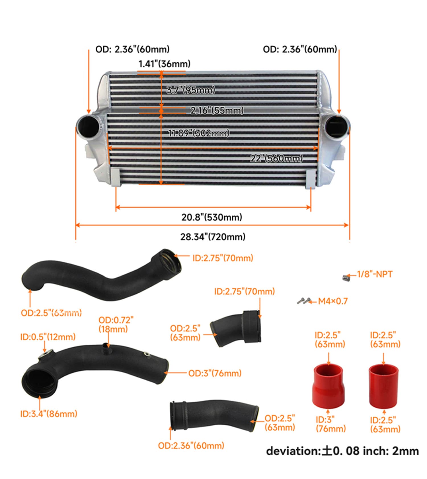 N55F07F10F11F06F12F13F01F02加大中冷器 - 3