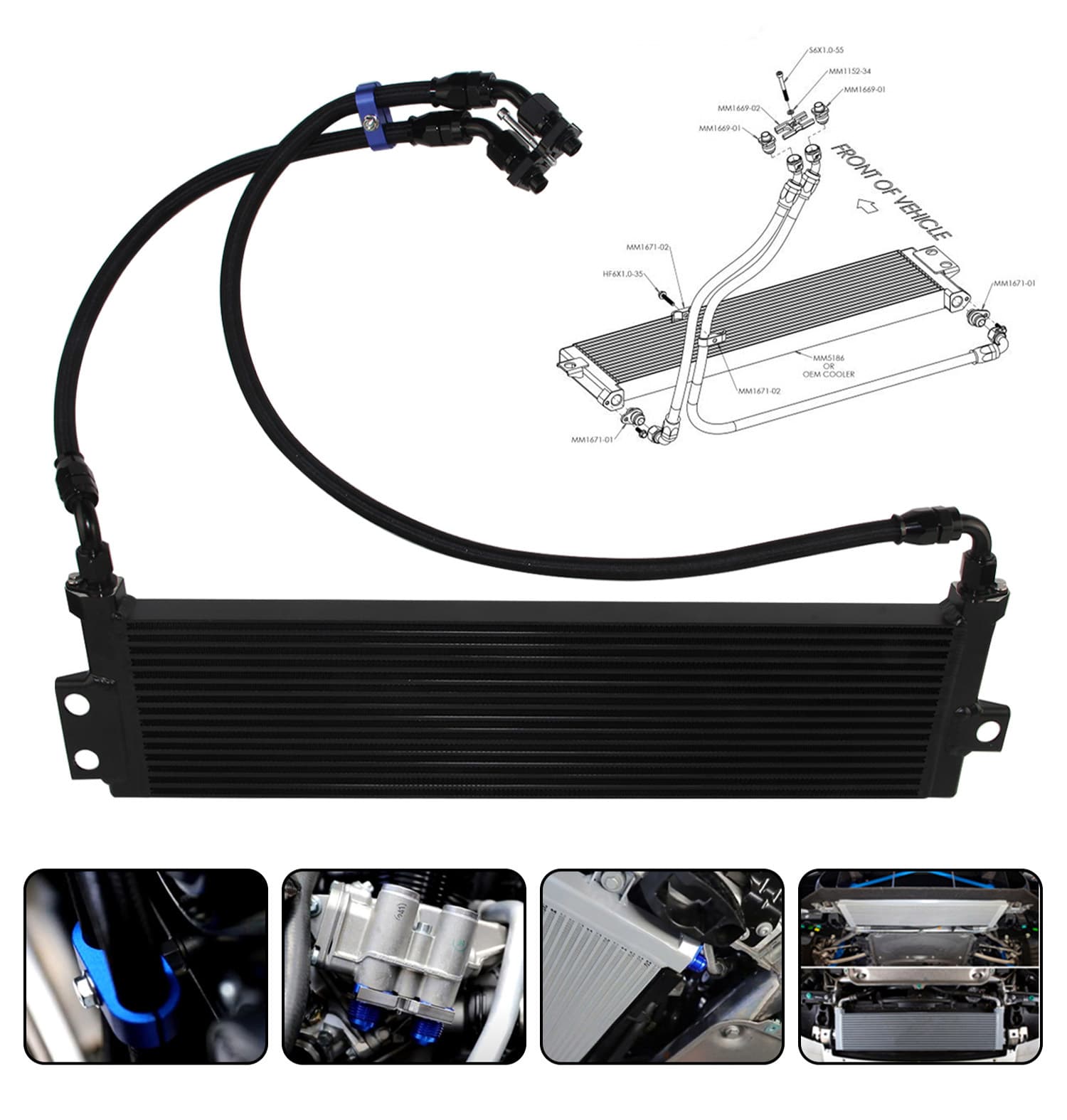 S55 Engine F80F82F83F87F8XM2M3M4M4 GTS Upgrade Oil Cooler - 4